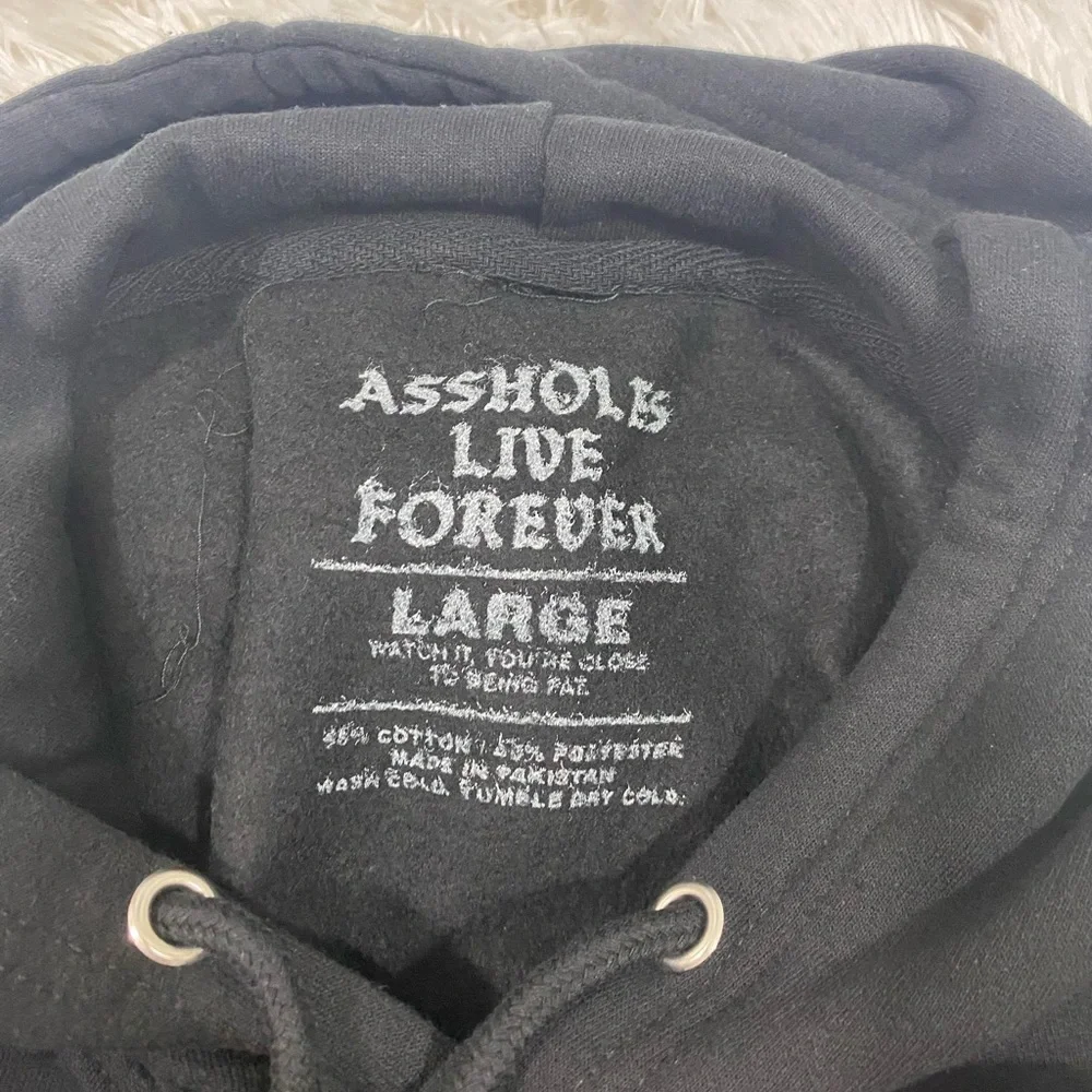 ALF ASSHOLES LIVE FOREVER Hello Titty Hello Kitty Hoodie Sweatshirt Black L, XXL - Picture 7 of 14
